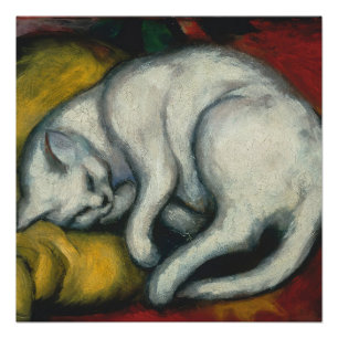 White Cat, Franz Marc Poster Perfect Poster