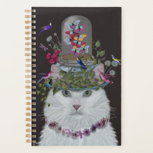 White Cat met Butterfly Bell Jar Planner