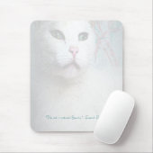 White Cat Mousepad Muismat (Met muis)