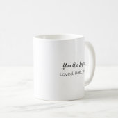 White Cat Mug – You Are Safe Here (Devant droit)