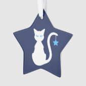 White Cat Ornament (voorkant)
