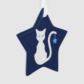 White Cat Ornament (voorkant)