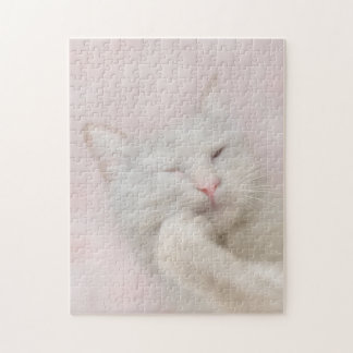 White Cat Puzzle Legpuzzel