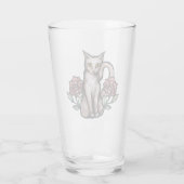 White Cat  Roos Rozen White Kat Art Glas (Achterkant)