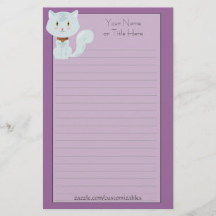 White Cat Stationery Briefpapier