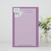 White Cat Stationery Briefpapier (Staand voorkant)