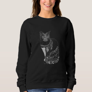 White Cat Sweatshirt