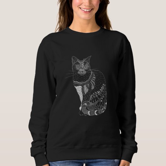 White Cat Sweatshirt (Voorkant)
