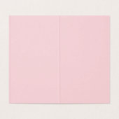 White Cats Pink Roses Floral Flat Thank You Card (Inside Unfolded)