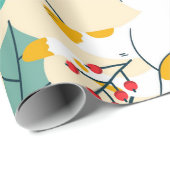 White Cats Wrapping Paper Cadeaupapier (Rol Hoek)