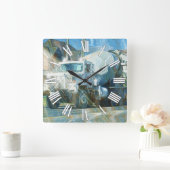 White Cement Truck Wall klok (Huis)