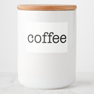 White Ceramic Kitchen Canisters Voedselcontainer Etiket