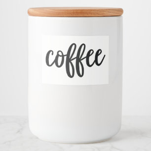 White Ceramic Kitchen Canisters Voedselcontainer Etiket