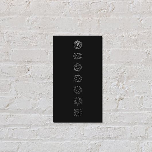 White Chakras Meditation Visitekaartje