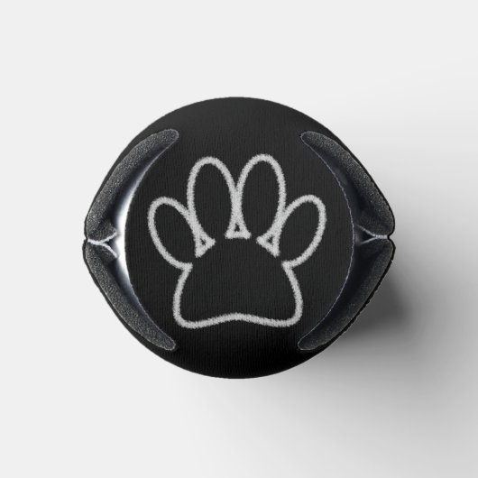 White Chalk Line Dog Paw Print Blikjeskoeler (Bodem)