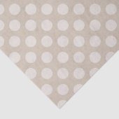 White Chalk Polka Dot Print Tissue Paper Tissuepapier (Detail)