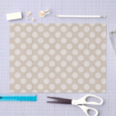 White Chalk Polka Dot Print Tissue Paper Tissuepapier (Craft)
