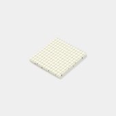 White Checkered Pattern Clean Grid Design Kantoor Post-it® Notes (Schuin)