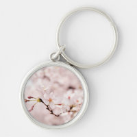 White Cherry Blossom Bokeh Sleutelhanger