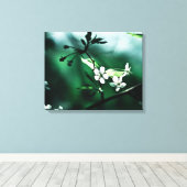 White Cherry Blossom Canvas Afdruk (Insitu (Houten vloer))