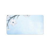 White Cherry Blossom Etiket (Voorkant)