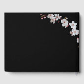 white Cherry Blossom &golden Lijst Gastenboek (Achterkant)