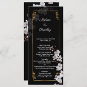 white Cherry Blossom &golden Lijst Programma (Voorkant / Achterkant)