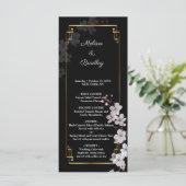 white Cherry Blossom &golden Lijst Programma (Staand voorkant)