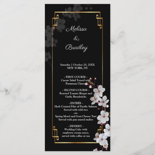 white Cherry Blossom &golden Lijst Programma (Voorkant)