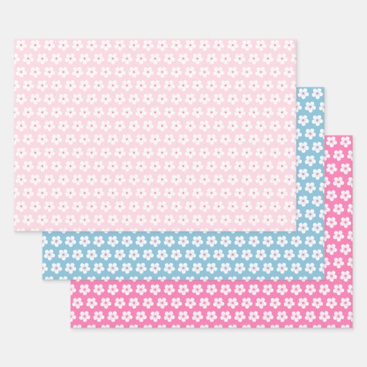 White Cherry Blossom Inpakpapier Vel (Set)