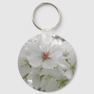 White Cherry Blossom Photo Sleutelhanger
