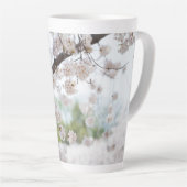 White Cherry Blossoms Latte Mok (Rechterhoek)