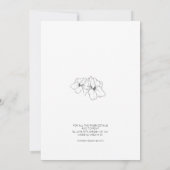 White | Chic Monogram Wedding Invitation Card (Dos)