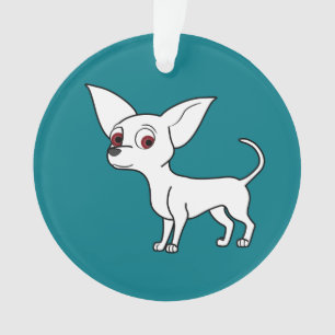 White Chihuahua met Short Hair Ornament