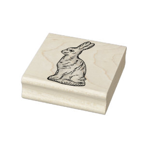 White Chocolate Easter Bunny Rabbit Molded Snoep Rubberstempel