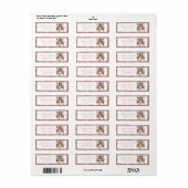 White Christmas Fairy Retouradres Etiket (Full Sheet)