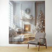 White Christmas Glow BackDrop Wandkleed (In situ)