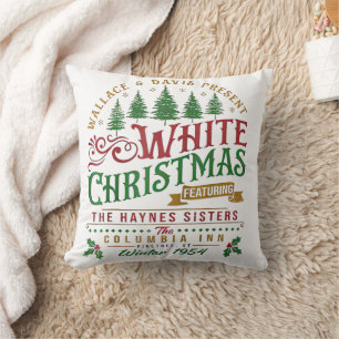 White Christmas Wallace en Davis Haynes zus Kussen