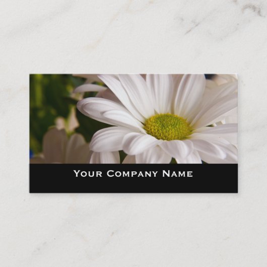 White Chrysanthemum flower Aangepaste Visitekaartj Visitekaartje (Voorkant)