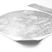 White Circle Lijst Foto Afdruk (Hoek)