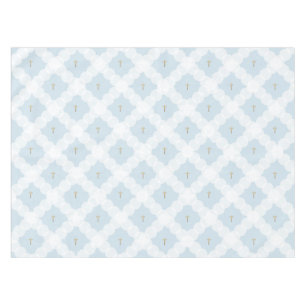 White Circles Gold cross Christelijk Baptisme Tafelkleed