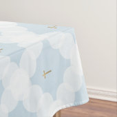 White Circles Gold cross Christelijk Baptisme Tafelkleed (Voorbeeld)