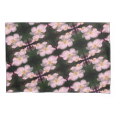 White Clematis Flower Pair Abstract Floral Pattern Kussensloop (Voorkant)