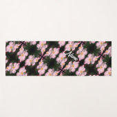 White Clematis Flowers Abstract, gepersonaliseerd Yogamat (Voorkant (horizontaal))