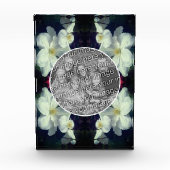 White Clematis Flowers Lijst Uw eigen toevoegen Fotoblokken (Voorkant)