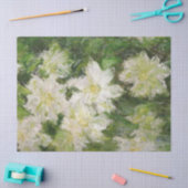 White Clematis van Claude Monet Tissue Paper Tissuepapier (Craft)