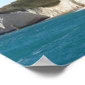 White Cliffs langs Jurassic Coast, Dorset, Engelan Poster (Hoek)