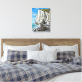 White Cliffs of Dover Beach Art Canvas Afdruk (Insitu (Slaapkamer))