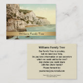 White Cliffs of Dover, England stamboom Visitekaartje (Voorkant / Achterkant)