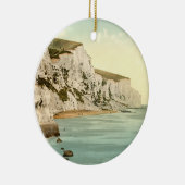 White Cliffs of Dover, Kent, England Keramisch Ornament (Rechts)